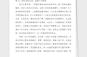 党课讲稿如何做一名优秀的支部书记在全市机关党支部书记培训班上的党课辅导报告