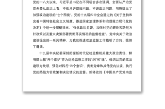 2021政治监督工作三年工作总结范文