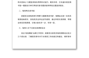 2021高校团委党支部“每周七日工作法” 开展主题教育