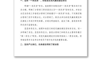 2021XXXX年常务副区长述责述廉述职述法报告