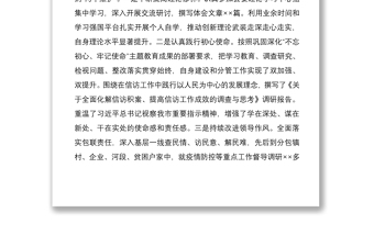 县委副书记2020年度述学述职述责述廉述法报告