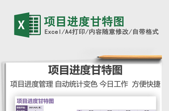 2021项目进度甘特图免费下载