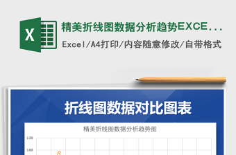 精美折线图数据分析趋势EXCEL图表免费下载