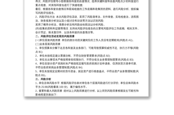 2021单位内控风险评估报告