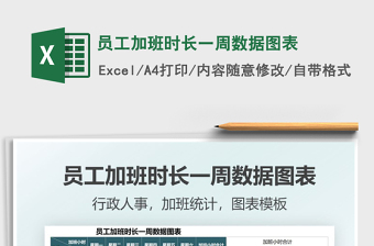 2021员工加班时长一周数据图表免费下载