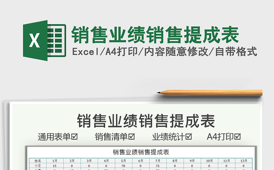 2021销售业绩销售提成表免费下载
