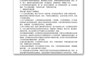 主题教育学习教育、调查研究、检视问题、整改落实工作方案