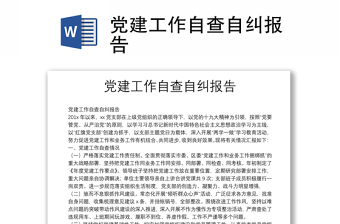 党务工作自查