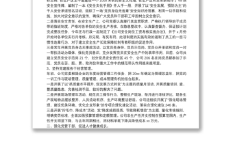 公司2021年党委工作总结