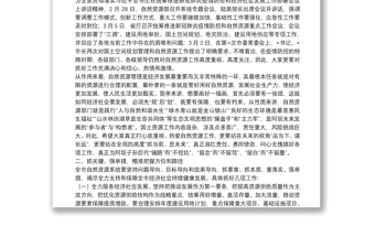 在全市20**年自然资源工作电视电话会议上的讲话