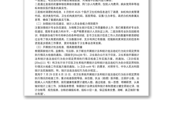 卫生统计年终个人工作总结