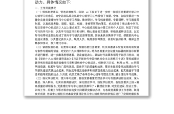 党委理论学习中心组学习总结
