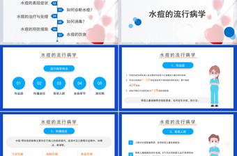 2022水痘预防知识科普PPT简约清新医疗护理培训通用PPT模板
