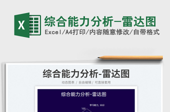 2023综合能力分析-雷达图免费下载