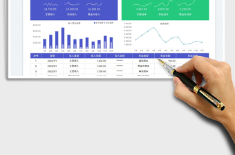 2023财务收支记账表免费下载