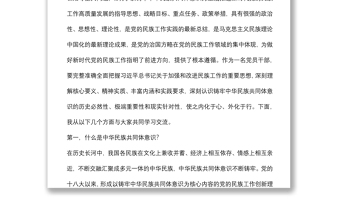 党课讲稿：聚焦“六个基础” 坚定不移铸牢中华民族共同体意识