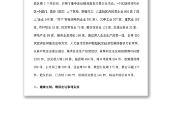 关于集中走访精准服务民营企业活动汇报材料