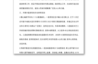 区文化旅游体育局上半年群众工作开展情况总结