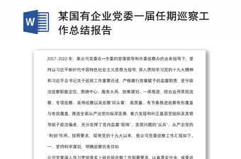2023国有企业党建活动报告总结