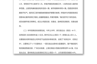 现代服务业国有公司上半年工作总结及下半年工作计划