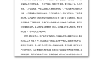 电力企业安全演讲稿