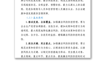开展廉洁风险防控管理工作实施方案集团公司