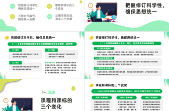 2022《语文课程标准》四大亮点PPT卡通风小学语文新课程标准课件模板下载