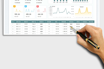 销售管理-销售明细及业绩统计表