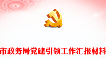 市政务局党建引领工作汇报材料