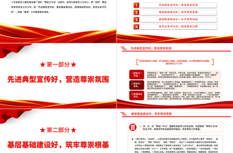 2022尊崇工作法PPT简洁大气2022年退役军人事务工作交流发言微党课党建课件