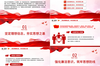 2023强堡垒当先锋促发展PP红色简洁党建助力基层治理主题党日活动