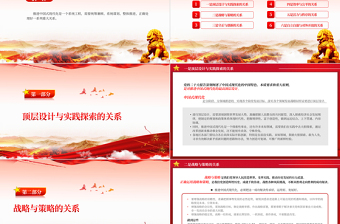 中国式现代化PPT简洁党建风推进中国式现代化需要处理好若干重大关系党员学习培训主题党课