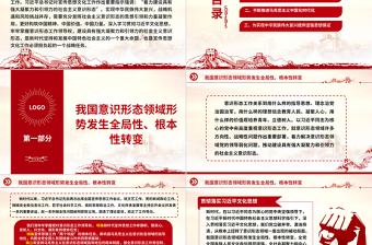 2023建设具有强大凝聚力和引领力的社会主义意识形态ppt大气精美风宣传思想文化工作必须担负起的战略任务文化宣传党组织党员主题教育党课课件