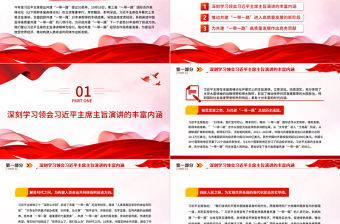 2023奋力谱写共建“一带一路”高质量发展新篇章PPT深入学习贯彻习近平主席在第三届“一带一路”国际合作高峰论坛开幕式上的主旨演讲精神专题党课课件模板