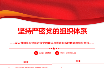 新时代党的建设和党的组织路线ppt