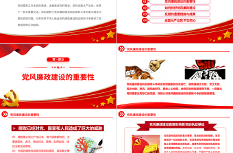 2024全面从严治党PPT红色精美抓好党风廉政建设宣传教育月活动专题辅导党课课件