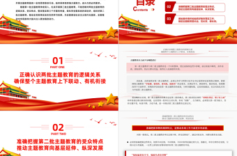 扎实开展第二批主题教育PPT精美时尚党员干部学习贯彻主题教育专题党课课件