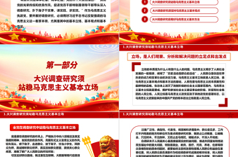 2023大兴调查研究须用好马克思主义看家本领ppt精美党政风弘扬党的光荣传统和优良作风基层党组织党员专题党课教育课件