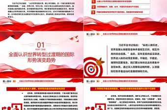 2023准确认识世界发展大势ppt精美党政风科学把握中国发展新的历史方位党组织党群党员学习培训党课课件