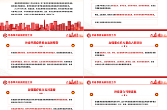 冬春季传染病防控工作PPT红色简洁关于做好冬春季新冠病毒感染及其他重点传染病防控工作的通知课件