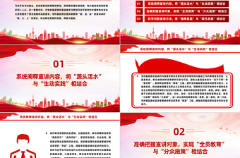 如何把鲜活的思想讲鲜活PPT红色精美党的基层理论宣讲理念遵循和实践要求党课课件