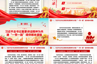 2023推动“一带一路”经贸合作迈出新步伐ppt大气简洁为加快构建新发展格局和人类命运共同体作出新贡献党支部党组织党员学习培训党课课件