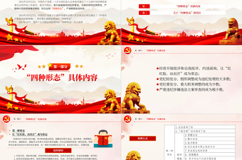 监督执纪四种形态PPT红色精美如何运用“四种形态”加强党的纪律建设党课课件