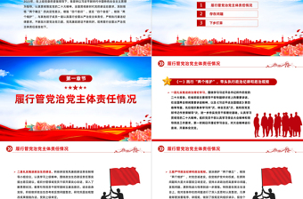 2023年个人落实履行全面从严治党主体责任情况报告PPT课件