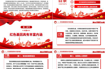 深刻感悟红色基因融入思政课的价值意蕴ppt红色大气风确保红色江山永不变色党组织党支部党员学习党课课件