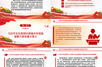 加强中华民族共同体建设ppt大气简洁深入学习习近文化思想民族融合篇基层党组织党支部党员干部学习党课课件