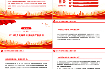 2023年度国有企业党风廉政建设工作总结PPT模板