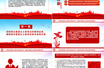 爱国主义教育PPT红色党建风厚植爱国情怀培育时代新人微党课