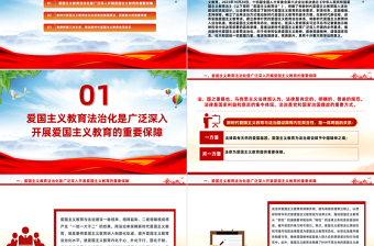 扎实推进新时代爱国主义教育法治化PPT精美大气风爱国主义教育法党课课件