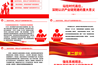 以高质量党建助力产业链发展ppt简洁时尚创新体制机制集聚资源优势微党课